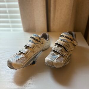 Specialized Cycling Shoes - white and blue